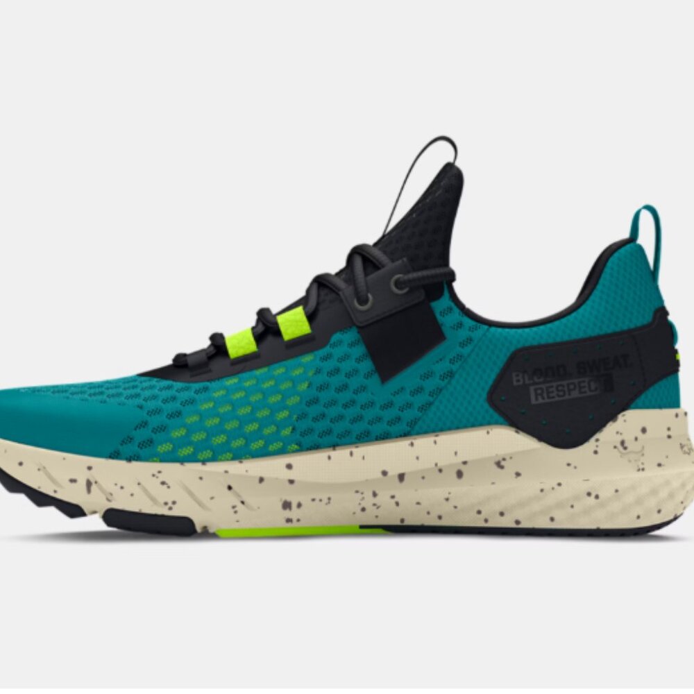 Under Armour Teal and Black Project Rock BSR 4 Men's Training Shoes - Picture 2 of 7